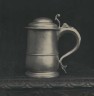 Silver tankard with cover: Made by Peter Elliott of Dartmouth and hallmarked in Exeter in 1738